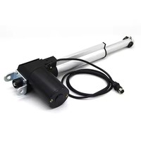 Aktuator linier IP54 Motor 6000N, Magnet permanen 12V 24V DC untuk posisi peralatan dapat disesuaikan