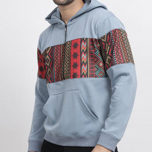 Ligero y transpirable Color sólido Sun Faded Hoodie para hombres Servicio OEM Venta al por mayor Mejor diseño Hombres Sun Faded Zip Up Hoodies - Product Image 2