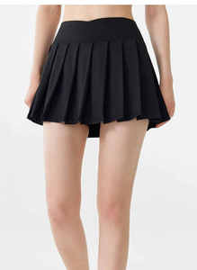 กระโปรงเทนนิสที่มีสไตล์และระบายอากาศได้ดี พร้อมกางเกงในในตัว สำหรับเด็กผู้หญิง ออกกำลังกาย ผลิตจากผ้าโพลีเอสเตอร์ผสมสแปนเด็กซ์ ป้องกันไฟฟ้าสถิต - Product Image 4