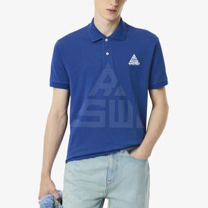Camiseta Polo de Tela Cómoda que Absorbe la Humedad Hecha en Pakistán, Camiseta Polo de Diseño Único para Hombre en Color Sólido - Product Image 1