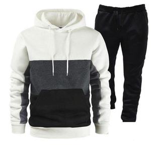 Conjunto de Sudadera con Capucha Deportiva Casual para Hombre Otoño Invierno, Cierre de Cremallera Tejido con Estampado, Disponible al por Mayor - Product Image 4