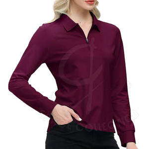 Ajuste seco de color personalizado de alta calidad para camisetas de polo Ropa de exterior de manga larga perfecta Estilo casual para hombres - Product Image 2