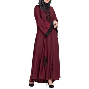 Venta al por mayor Popular Nueva Moda Mujeres Abaya Para La Venta Mejor Personalizar Diseño Color Sólido Señoras Abaya EN EL Precio Bajo - Product Image 5