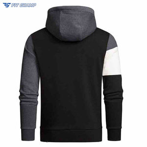 Sudaderas con Capucha de Forro Polar Sólido con Logotipo Personalizado Profesional para Hombre para la Temporada de Invierno - Colores y Tallas Personalizadas - Product Image 5