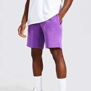 Pantalones Cortos Deportivos de Felpa para Hombre con Logotipo Personalizado Bordado, Transpirables, con Cordón en la Cintura, para Gimnasio y Fitness - Product Image 2