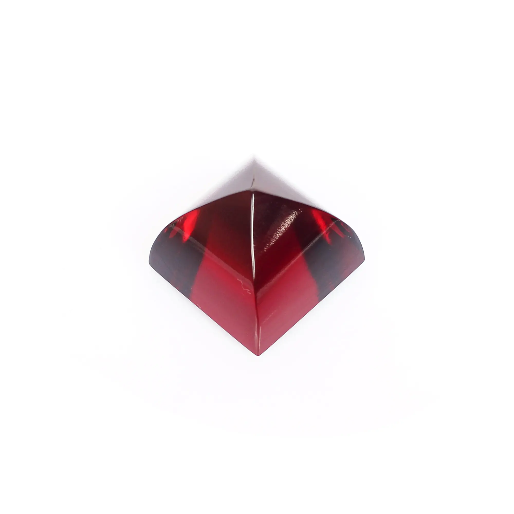 Garnet Hydro 18x15mm bentuk piramida 44.00 batu permata Cts untuk membuat perhiasan