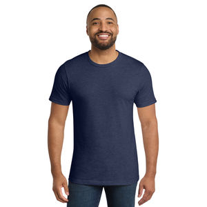 Camiseta de Algodón para Hombre de Color Sólido, Cómoda para Uso Diario, con Opción de Impresión de Logotipo Personalizado, Fabricante Mayorista - Product Image 1