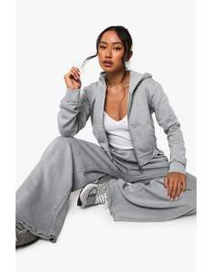 Sudadera con capucha oversize de la marca Distress DSGND para mujer, transpirable, estilo jogging, con bordado, corte holgado y cuello con capucha. - Product Image 2