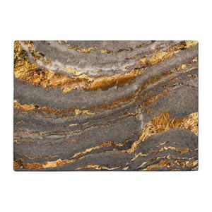 Tabla de cortar de vidrio de mármol dorado abstracto, tabla de cortar de vidrio, tabla de cortar de vidrio personalizada - Product Image 3