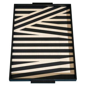 Luxury Resin Inlay Serving Tray with Mother of Pearl and Bone Inlay Design for Food and <b>Coffee</b> Serving - Product Image 1