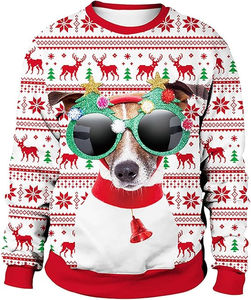 <b>Women's</b> Casual Breathable <b>Christmas</b> Long Sleeve None Pullover <b>Sweatshirt</b> Winter Digital Printing Anti-Pilling Polyester/Cotton - Product Image 6