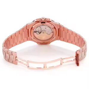 2025 reloj automático de lujo de cuarzo para hombre nuevo diamante VVS claridad Acero inoxidable 41mm Hip Hop Iced Moissanite moda elegante - Product Image 5