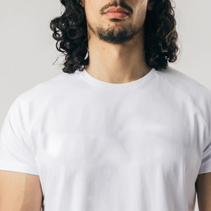 T-shirt d'été personnalisé pour homme, couleur unie, coton, décontracté, manches courtes, coupe oversize, unisexe, en coton - Product Image 2