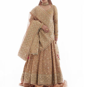 2025 mejor estilo vestido de novia paquistaní para mujer/Nuevo diseño de cuello personalizado vestido de novia paquistaní - Product Image 6