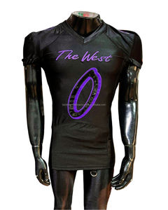 Maillot de football américain en jersey de polyester pour adultes, 100% polyester, prêt à être expédié, qualité supérieure, jersey cousu - Product Image 2