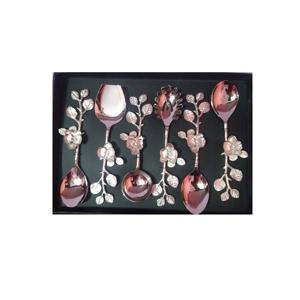 Ensemble de 6 couverts entièrement en acier inoxydable avec résine pour la maison et l'hôtel ensembles de couverts de service à salade en métal de taille personnalisée avec vernis - Product Image 6