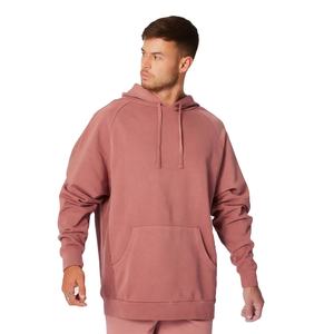Venta al por mayor de los hombres de moda hombro lavado pulóver sudaderas con capucha 100% algodón polar de secado rápido transpirable sólido invierno impreso - Product Image 1