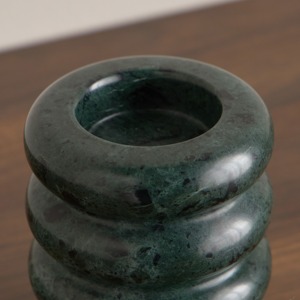 เชิงเทียนหินอ่อนสุดหรู ของตกแต่งห้องนั่งเล่นอย่างมีสไตล์ ของประดับตกแต่งโต๊ะกลางแบบวินเทจ แท่นโชว์ทรงเสา - Product Image 2