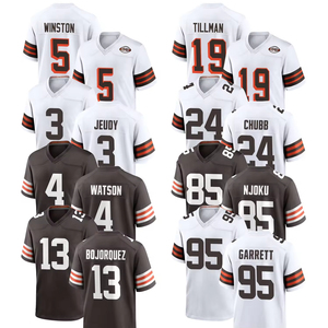 Camiseta Deportiva Unisex de Fútbol Americano de Cleveland City 2025, Camiseta Bordada Personalizable con Logotipo - Product Image 1