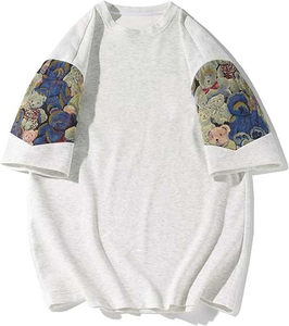 T-shirt vintage surdimensionné en jersey 100% coton lourd de style hip-hop personnalisé pour hommes - Product Image 5