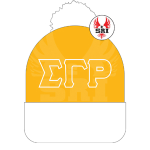 หมวกบีนนี่ถักปักลายชมรมซิกม่าแกมมาโร |   หมวกไหมพรมอะคริลิคปักลาย SGR Sorority สำหรับสุภาพสตรี แบบสั่งทำพิเศษ - Product Image 5