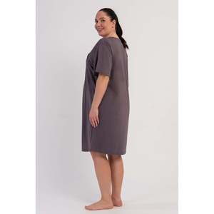 KADIN P.SUPREM XXL CIFT PATLI KISA KOL HAMILE TUNIK - ฟูเม่ - ฟูเม่ - Product Image 3