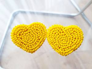 Boho <b>bead</b> earrings with <b>turquoise</b> design andy cascading fringe, unique jewelry gift - Product Image 2