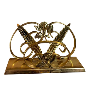 Porte-serviettes en métal avec feuille de ginkgo doré, décoration moderne de la maison, ornement de table - Product Image 5