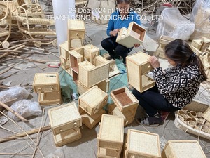 Cama de mimbre hecha a mano para perros, acogedora cama de mimbre para mascotas, para gatos y perros, muebles para mascotas ecológicos y duraderos con estilo - Product Image 5