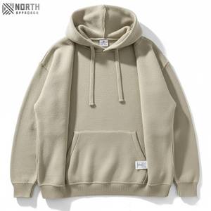 Suéter con bordado de letras personalizado de alta calidad, Sudadera con capucha y cremallera para hombre, estampado de tallas grandes, diseño personalizado, Color sólido Reversible - Product Image 1