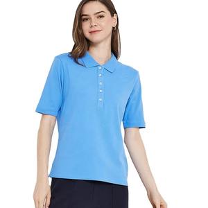 Chemise décontractée unie pour femmes grandes tailles, manches courtes, 100% coton, séchage rapide, respirante, vêtements de sport - Product Image 1