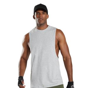 Venta caliente de los hombres ropa deportiva sin mangas Fitness Tank Top Street Cotton Casual personalizado Logo Print Tank Tops para hombres - Product Image 1