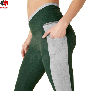 Mallas de LICRA de cintura alta para mujer, servicio OEM, 100% algodón, venta al por mayor, mallas de mujer de longitud completa sin costuras de talla grande de alta calidad - Product Image 5
