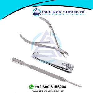 Kit de soin des ongles professionnel pour voyage |   Pince à cuticules, pousse-cuticules, coupe-ongles en acier inoxydable - Product Image 4