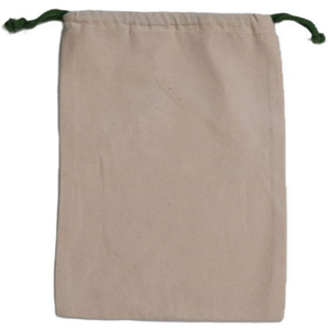 Sac à cordon en toile de coton biologique 100% à usage intensif personnalisé motif lettre pratique corde de pochette réutilisable pour les achats de cadeaux - Product Image 5