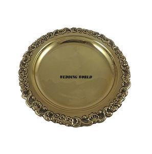 Assiette à chocolat en métal de table belle qualité plateau à chocolat fait main forme ronde luxe nouvelle assiette à chocolat - Product Image 2