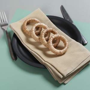 Servilleteros de bambú ecológicos para el hogar, hoteles, granjas y centros turísticos, decoraciones para mesa de comedor, suministros indios, fiesta bohemia - Product Image 4