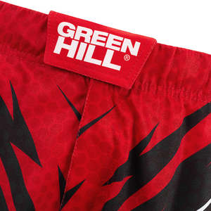 Pantalones Cortos de MMA Aprobados por IMMAF GREEN HILL, Diseño Personalizado, Ropa Deportiva Roja para Muay Thai y Artes Marciales, Conjuntos Disponibles - Product Image 2
