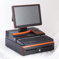 14/15,6 inch complete scanner- en printer-desktop POS-systeem kassa-apparaat voor supermarkten, apotheek en fruitwinkels