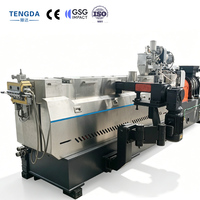 Machine à fabriquer des granulés biodégradables en amidon de maïs/manioc + poudre de bambou, extrudeuse à double vis