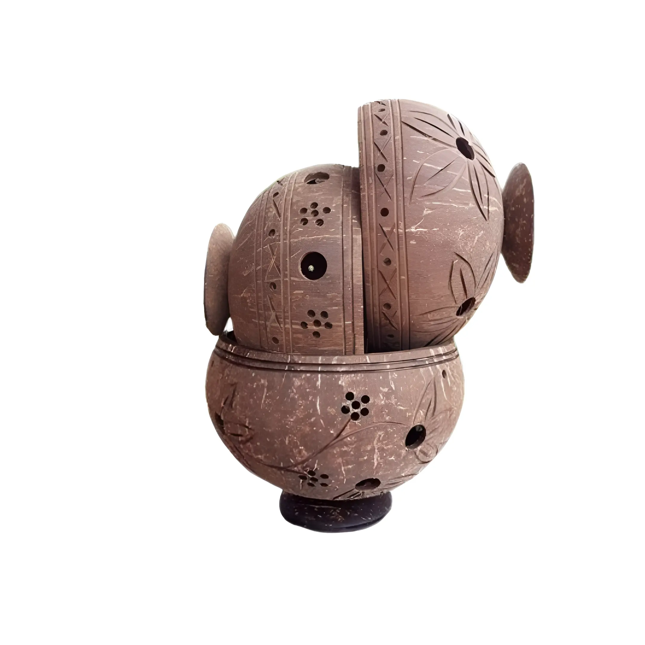 Top-Quality Coconut Shell planter Pot in Vietnam Coco Pot eco--Friendly with Environment