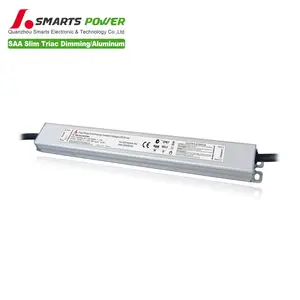 UL ROHS waterproof IP67 slim size led driver 12v 24v triac dimmable constant voltage led power supply 30 watt 36 watt