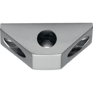 Guía para Caña de Pescar Redonda de 10 mm, Anodizada en Plata, Marca DENI, con Base Vario - Product Image 1