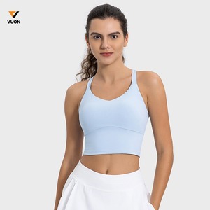 Soutien-gorge de sport sans coutures pour femmes de haute qualité avec logo personnalisé Soutien-gorge de sport licou pour entraînement de gymnastique pour femmes - Product Image 3