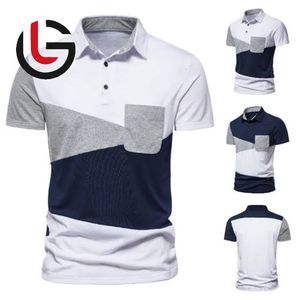 Personalizado 100% algodón orgánico Spandex tela completa manga larga Jersey más tamaño Casual liso impreso Golf para Polo camiseta para hombres - Product Image 2