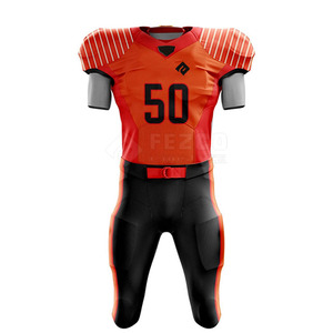 Uniformes de Fútbol Americano de Tallas Grandes de Alta Calidad, Conjuntos Ligeros de Poliéster con Mangas Cortas, Personalizables, Más Vendidos - Product Image 1