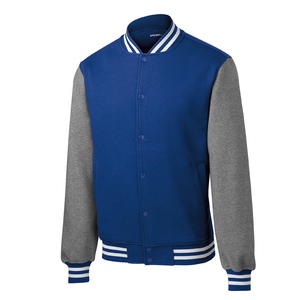 Patch personnalisé broderie à manches longues Baseball Letterman Varsity Jacket pour hommes grande taille pull Bomber Coat - Product Image 3