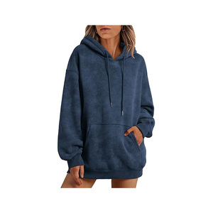Algodón Poliéster Otoño Invierno 430gsm Liso en blanco Bordado personalizado Logo Impreso Hombres Unisex Sudaderas con capucha de gran tamaño - Product Image 5
