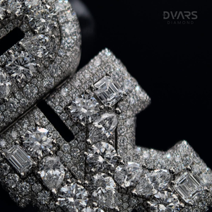 Pendentif personnalisé avec nom en lettres en Moissanite VVS, en Argent Sterling 925, Bijoux Hip Hop de Luxe Certifiés, entièrement sertis de pierres, Breloques verticales entièrement serties de pierres - Product Image 4