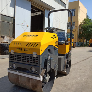 Construction <b>Machinery</b> 2ton 3ton 4ton 5Ton Diesel or Gasoline Mini Compactor Road Roller Ride on Asphalt Roller with Rubber <b>Tyre</b> - Product Image 1